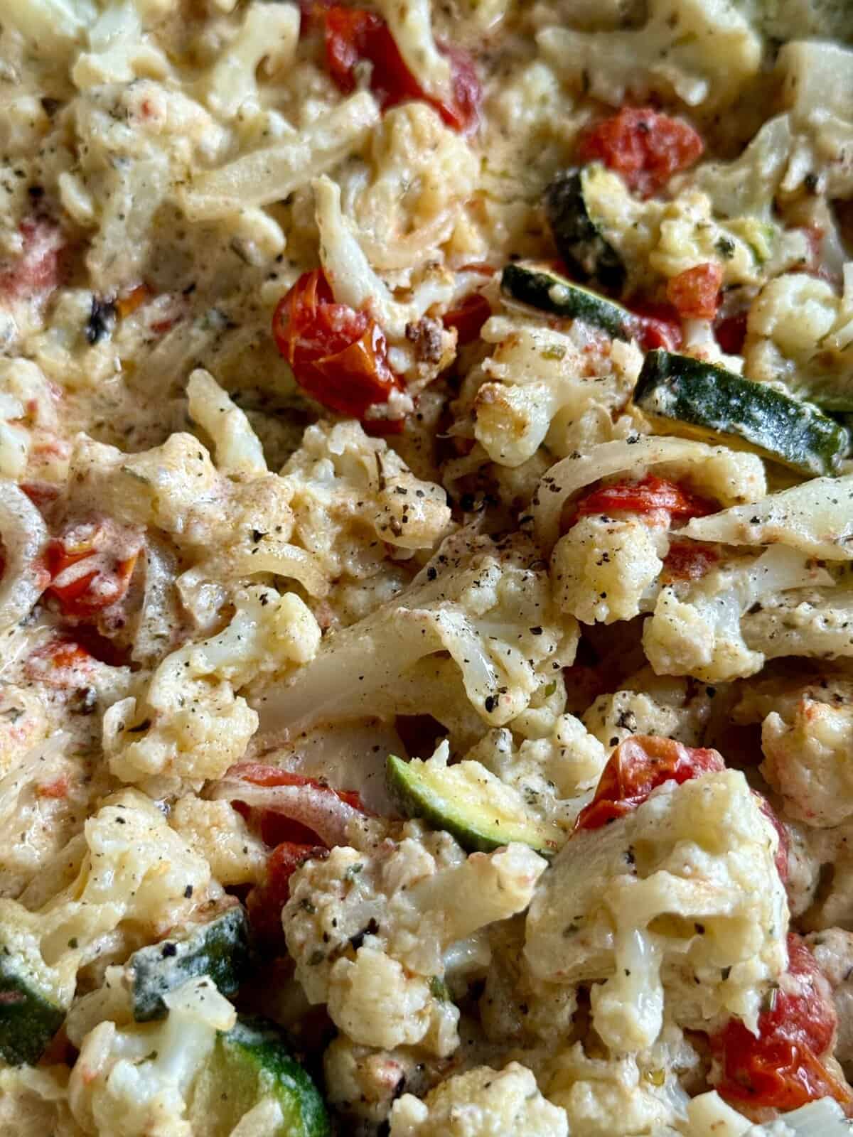 easy boursin baked vegetables