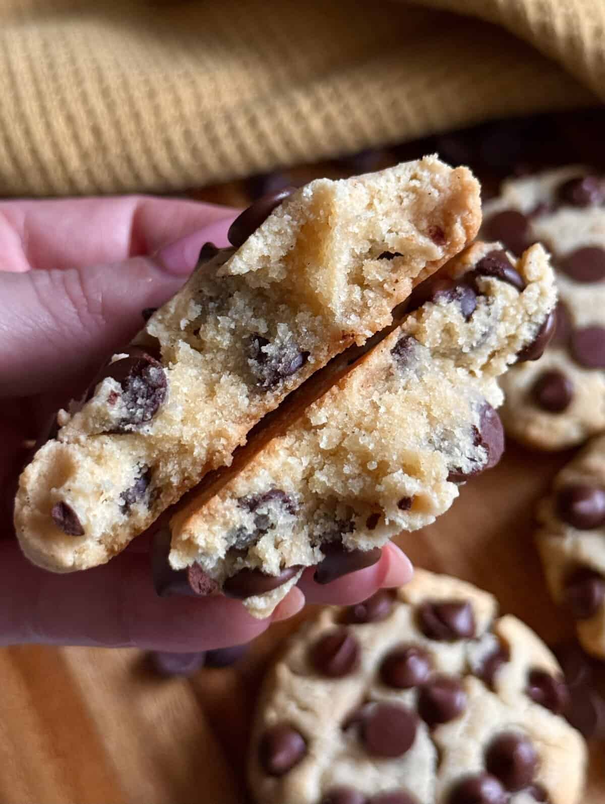 6 ingredient almond flour chocolate chip cookies