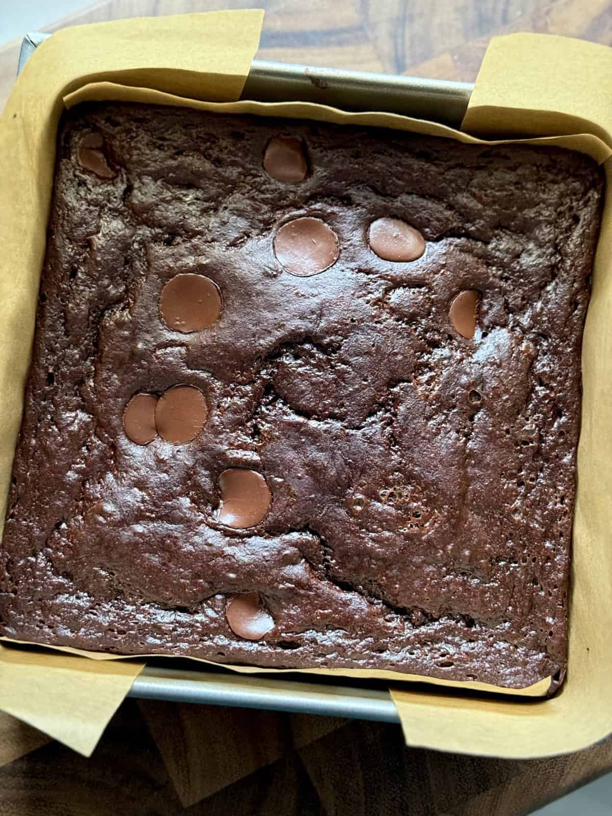 5 ingredient healthy chocolate banana brownie