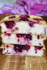 easy baked berry protein pancake