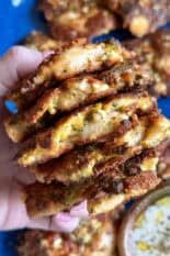 broccoli chicken feta fritters