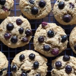 almond flour blueberry cookies