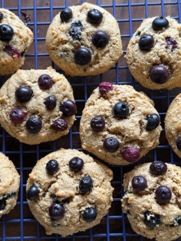 almond flour blueberry cookies
