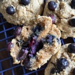 almond flour blueberry cookies