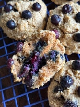 almond flour blueberry cookies