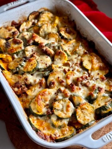 ground beef zucchini bake