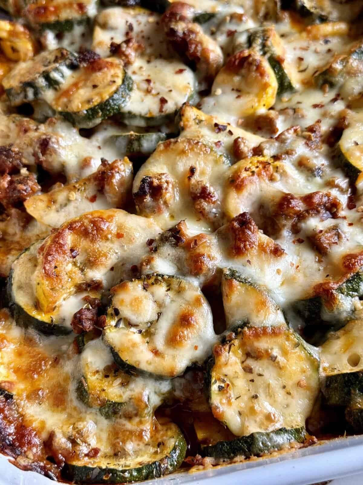 ground beef zucchini bake