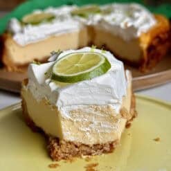 healthy key lime cheesecake