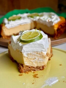healthy key lime cheesecake