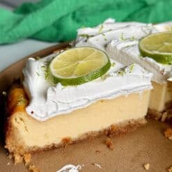 healthy key lime cheesecake