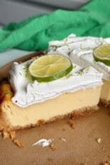 healthy key lime cheesecake