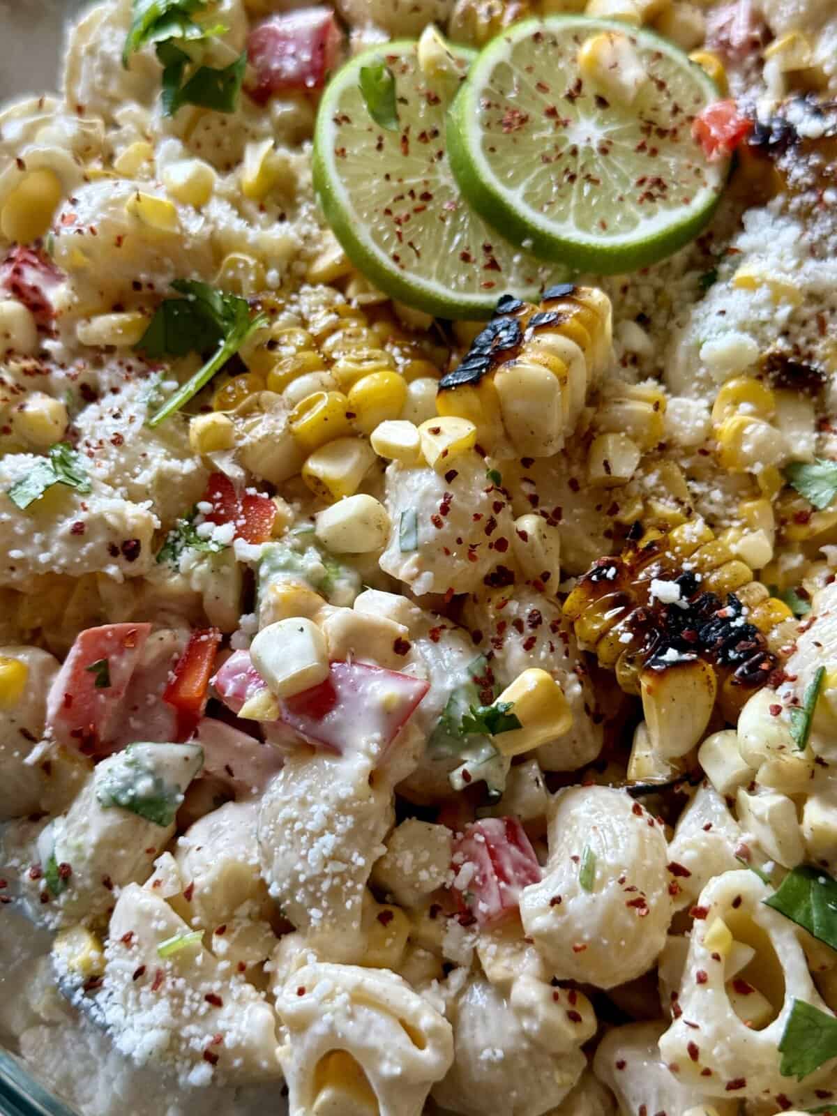 mexican street corn pasta salad