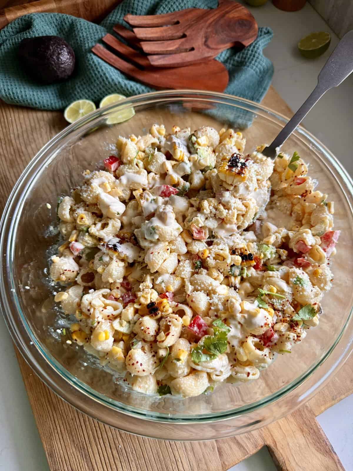 mexican street corn pasta salad