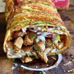 easy gyro zucchini roll