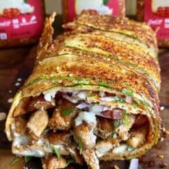 easy gyro zucchini roll