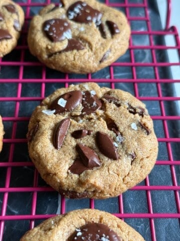 5 ingredient flourless peanut butter chocolate chip cookies
