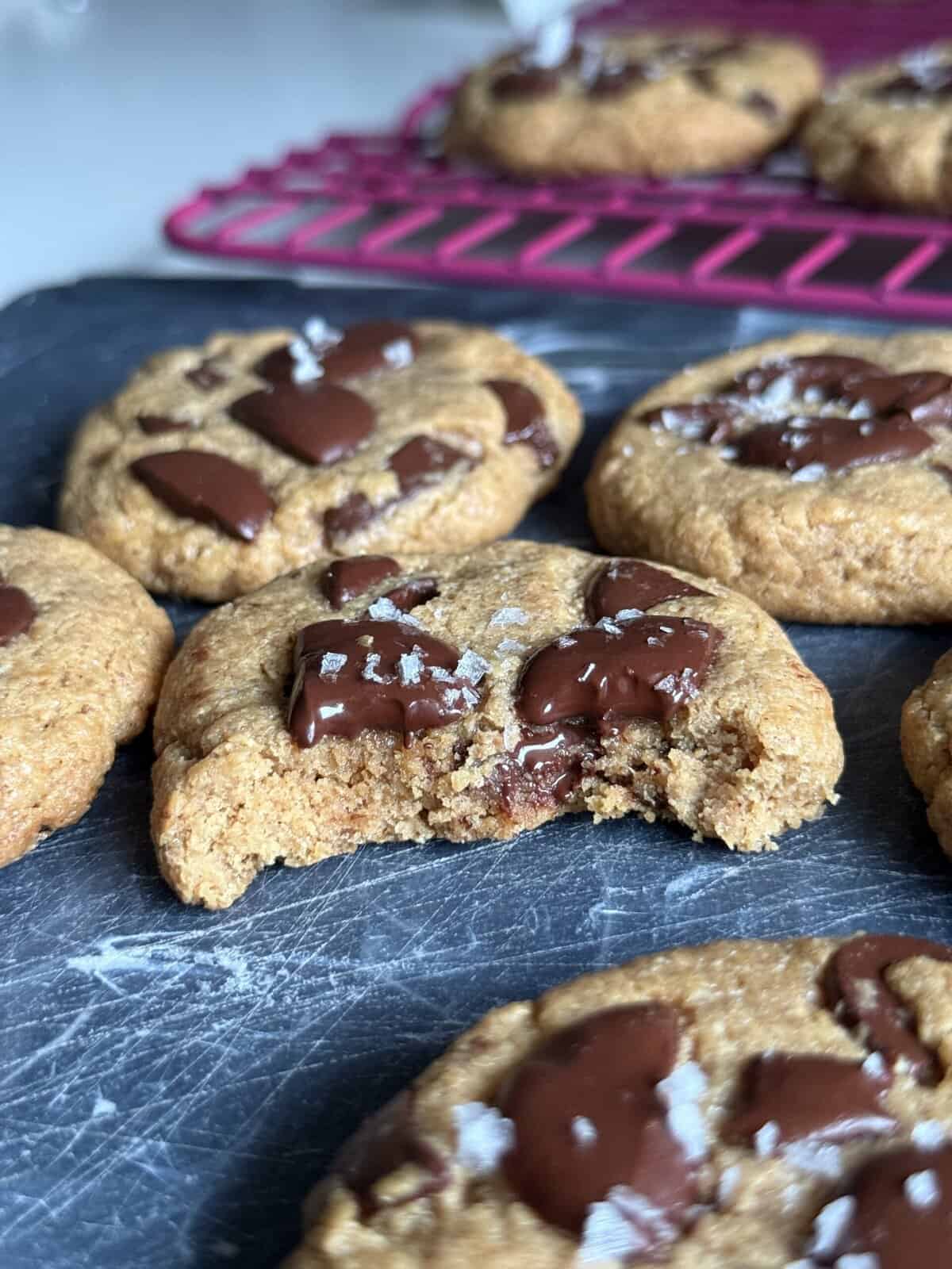 5 ingredient flourless peanut butter chocolate chip cookies