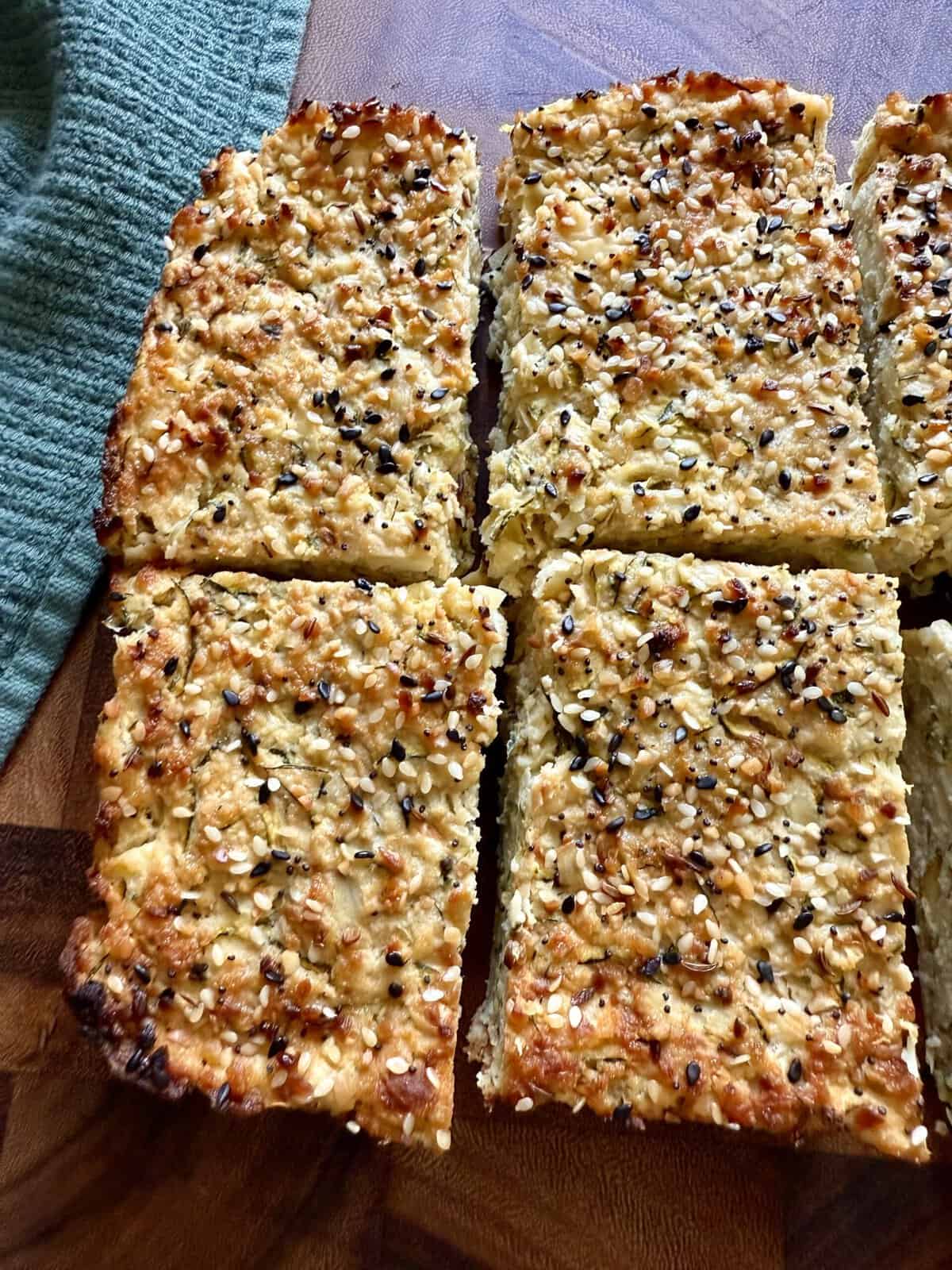 easy zucchini feta bars