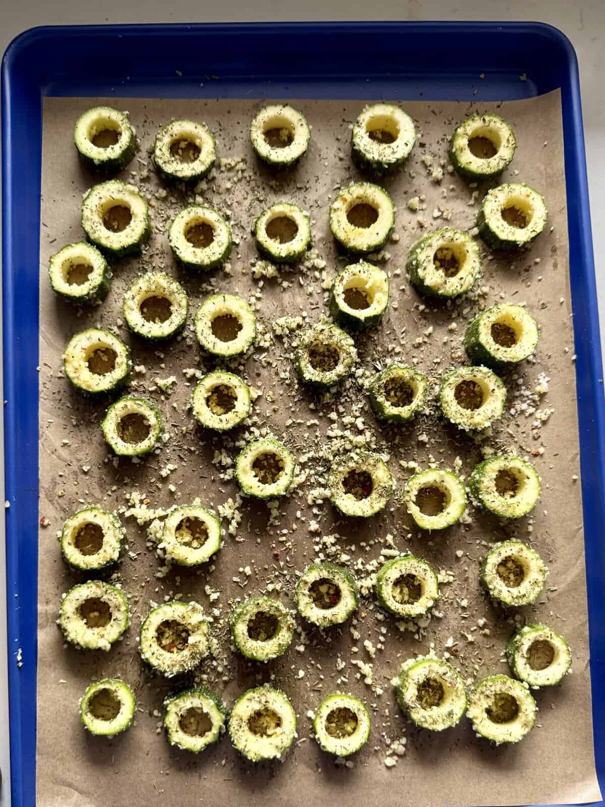 easy parmesan zucchini rings