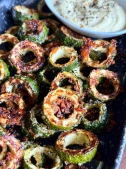 easy parmesan zucchini rings