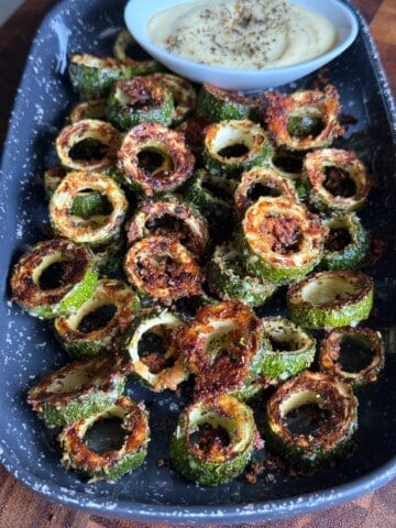easy parmesan zucchini rings