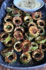 easy parmesan zucchini rings