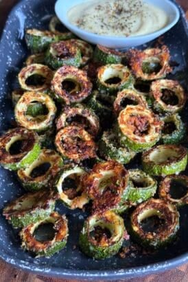 easy parmesan zucchini rings