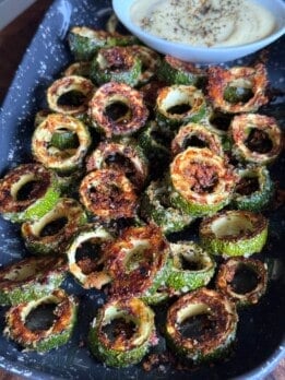 easy parmesan zucchini rings