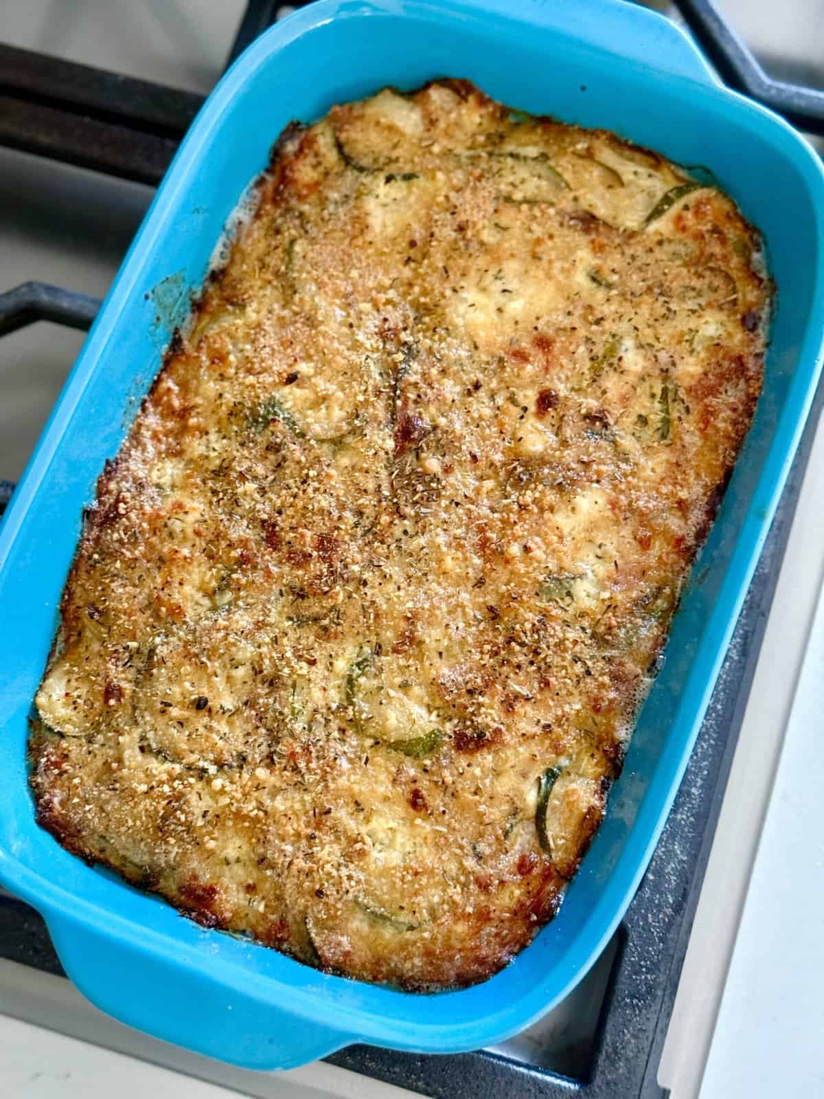easy ham and cheese zucchini bake