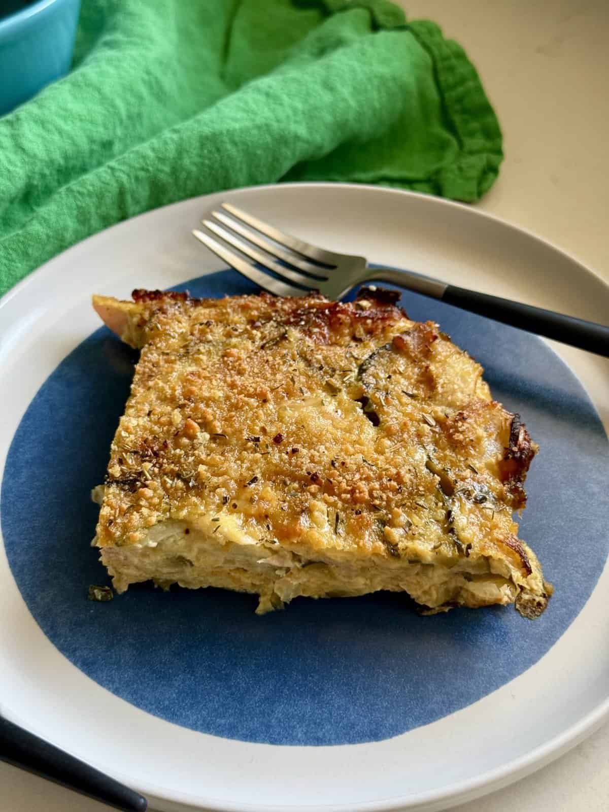 easy ham and cheese zucchini bake