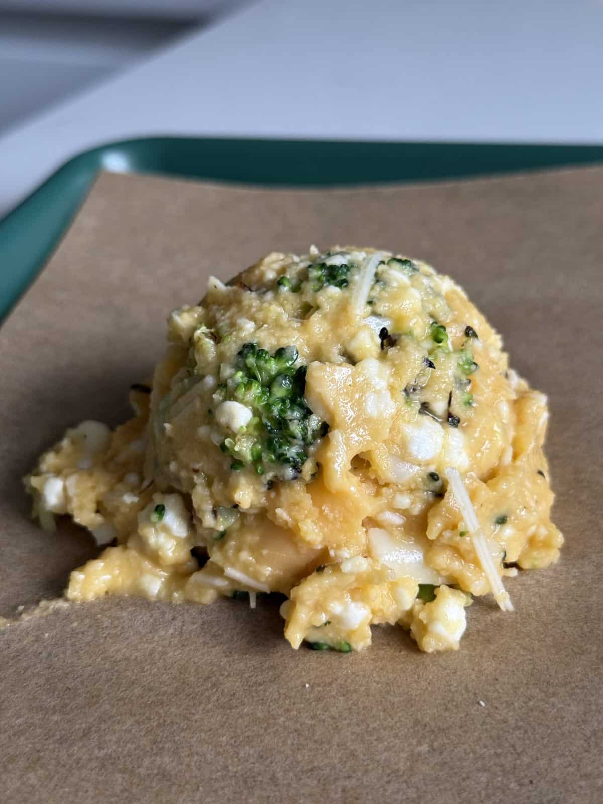 easy broccoli and cheddar egg biscuits
