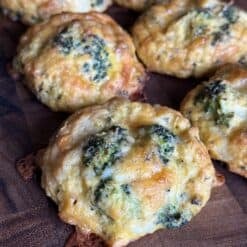 easy broccoli and cheddar egg biscuits
