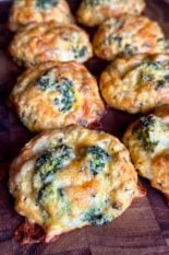 easy broccoli and cheddar egg biscuits