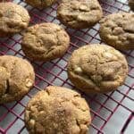 white chocolate pumpkin snickerdoodles