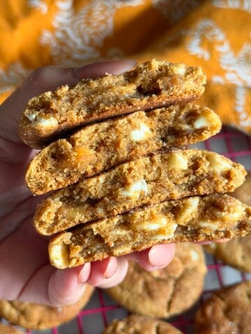 white chocolate pumpkin snickerdoodles
