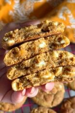 white chocolate pumpkin snickerdoodles