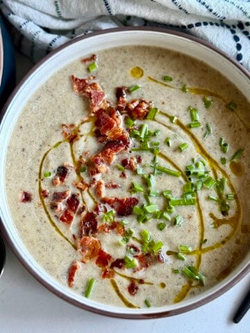 roasted onion mushroom soup