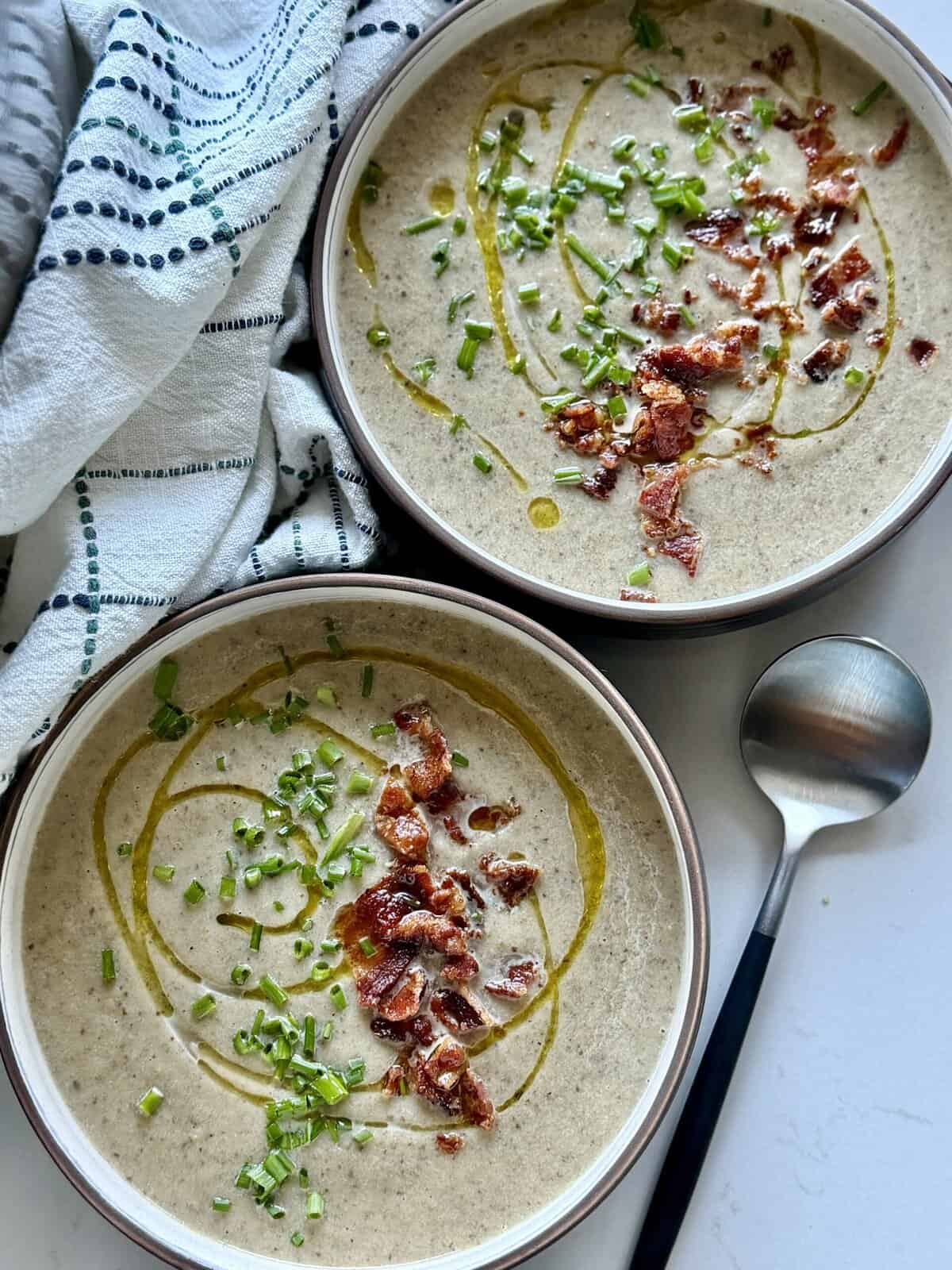 roasted onion mushroom soup