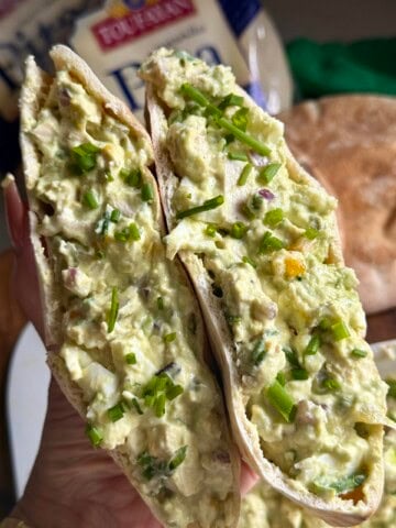 high protein smashed chicken salad