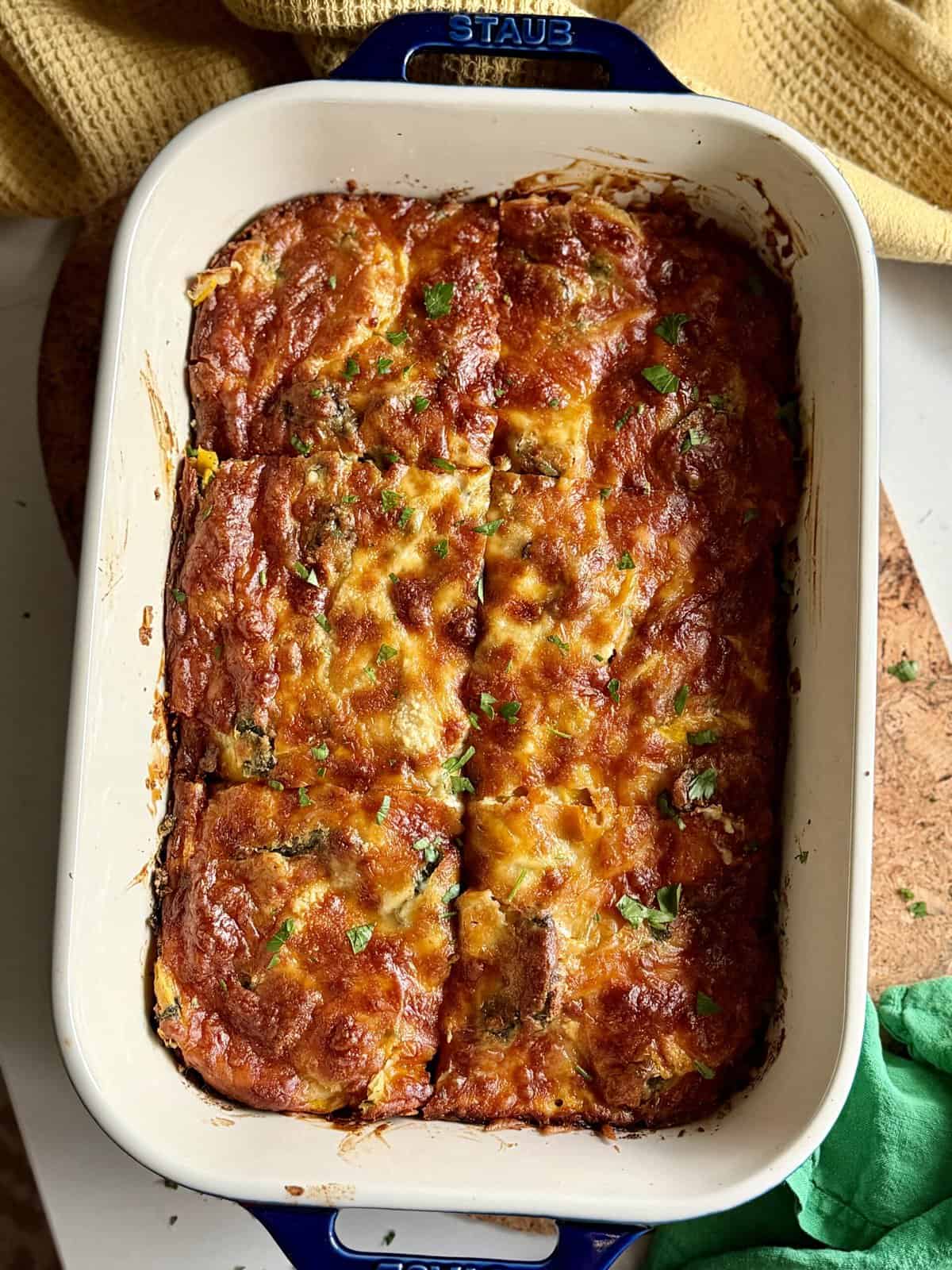french butternut squash spinach mushroom lasagna