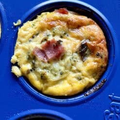 easy broccoli ham cottage cheese egg muffins