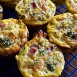 easy broccoli ham cottage cheese egg muffins