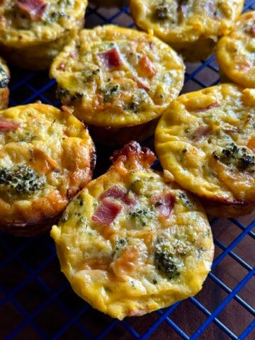 easy broccoli ham cottage cheese egg muffins