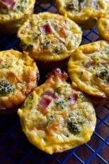 easy broccoli ham cottage cheese egg muffins