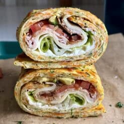 easy veggie wrap