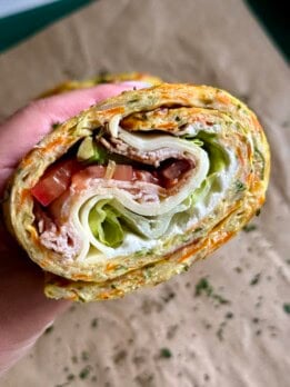 easy veggie wrap
