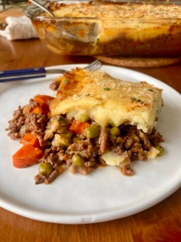 Shepherd's Pie on serving plate