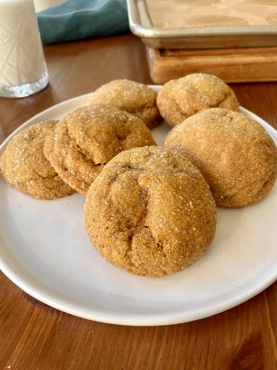 Pumpkin Cheesecake Snickerdoodles, on plate