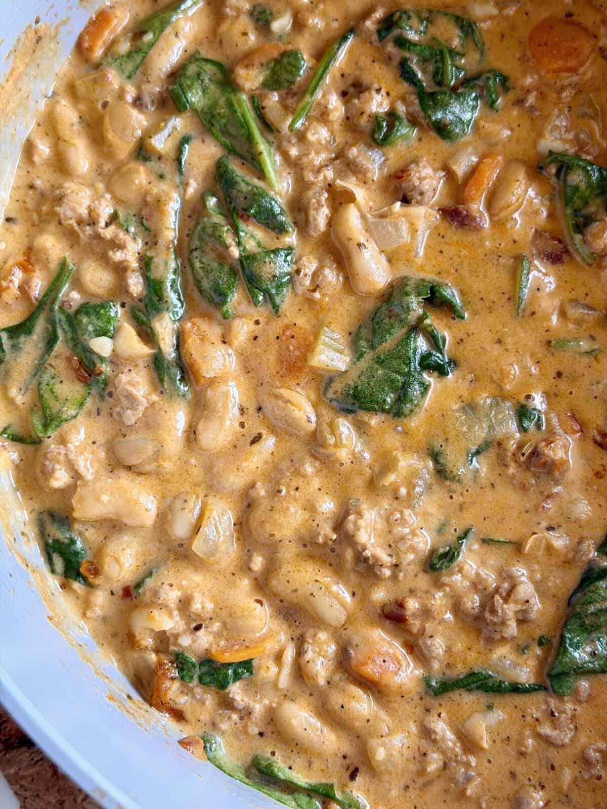 tuscan white bean sausage soup