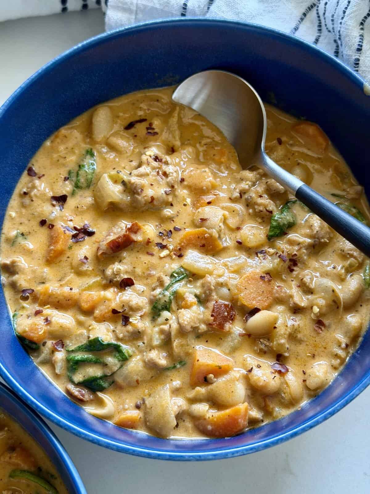 tuscan white bean sausage soup